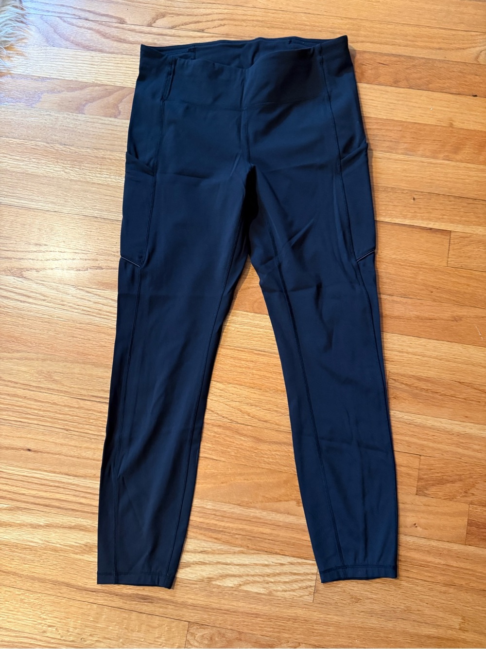 lululemon athletica Black High-Waist Leggings with Side Pockets